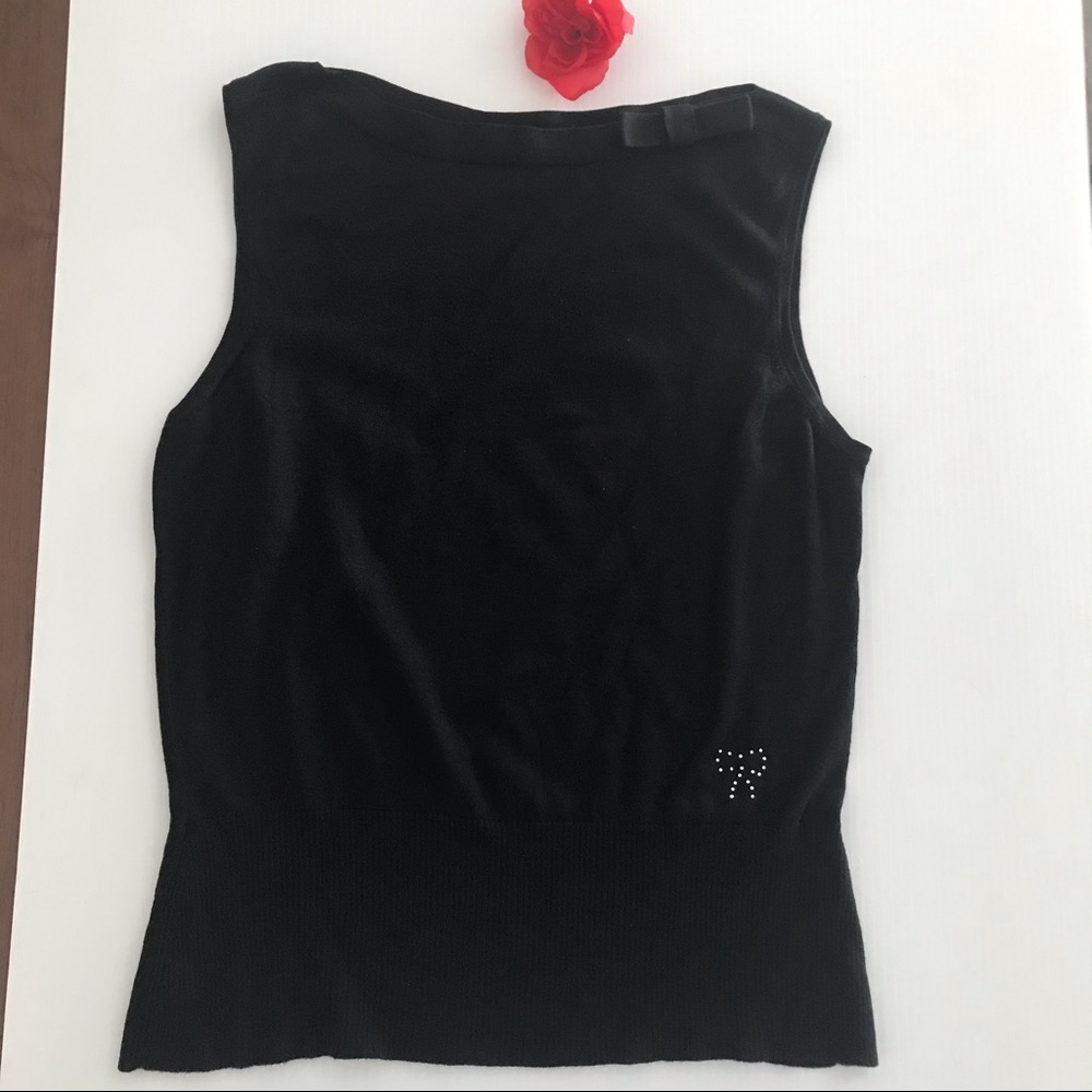 Hillard& Hanson women’s black sleeveless sweater M